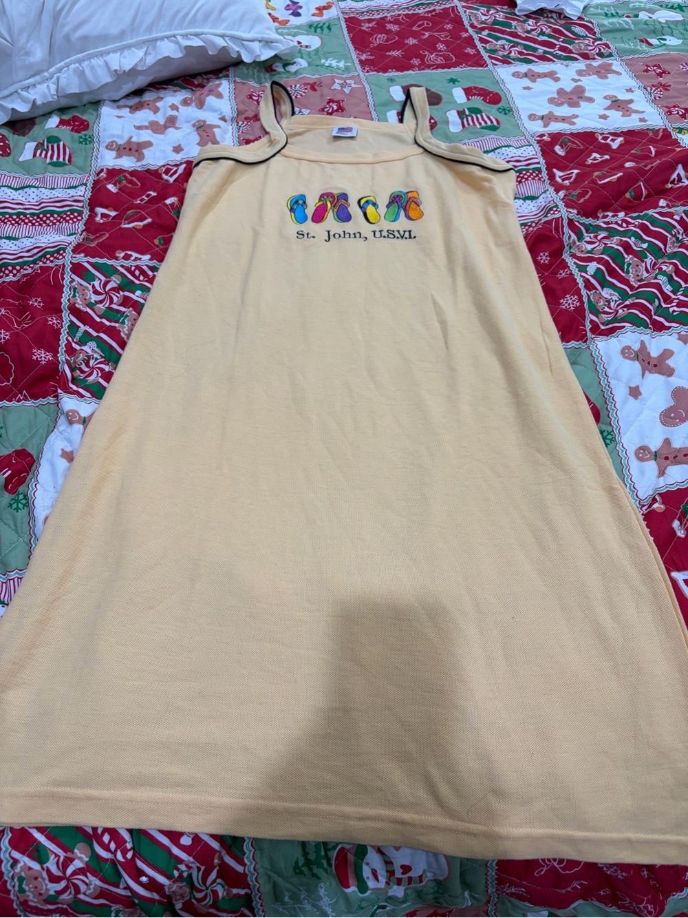 St. John U.S.V.I. Yellow Sleeveless Sundress